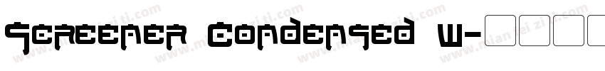 Screener Condensed W字体转换
